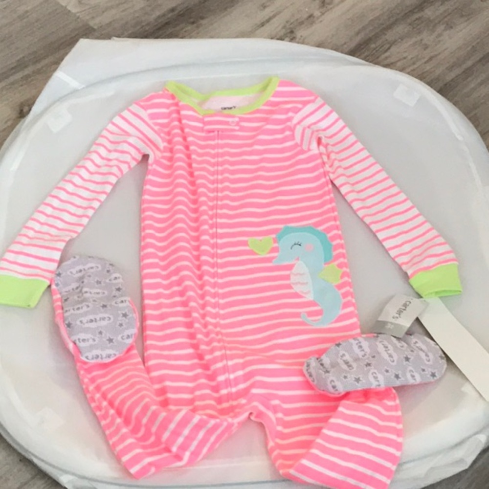 Carters One Piece Footie Jammies NWT 3T
